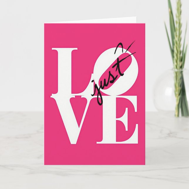 Tarjeta de arte pop audaz de amor (Anverso)