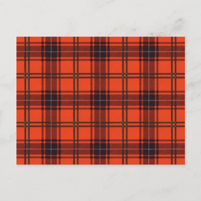 Tarjeta de arte - Postcard - Tartan escocés - Wemy (Anverso)