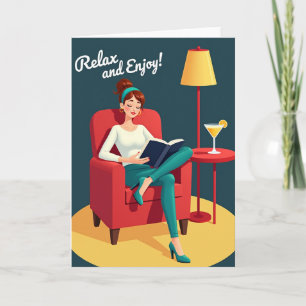 Tarjeta de arte relajante del día de la madre