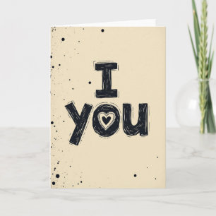 Tarjeta de arte romántico Te Amo