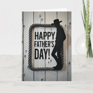 Tarjeta de arte rústica para el Día del Padre