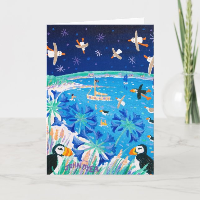 Tarjeta de arte: Scilly Puffins and Gulls, Pentle  (Anverso)