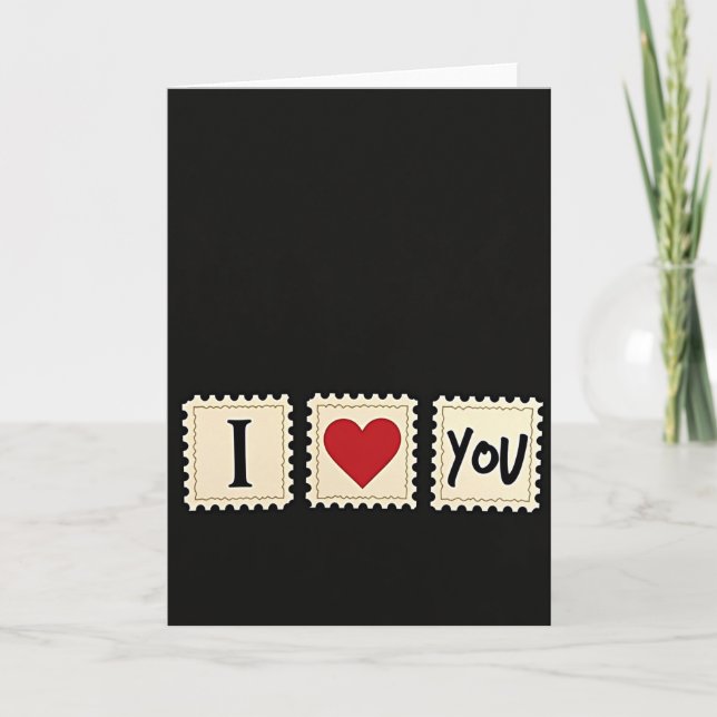 Tarjeta de Arte Simple 'Te Amo' (Anverso)