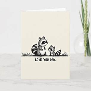 Tarjeta de Arte Simple Te Amo Papá