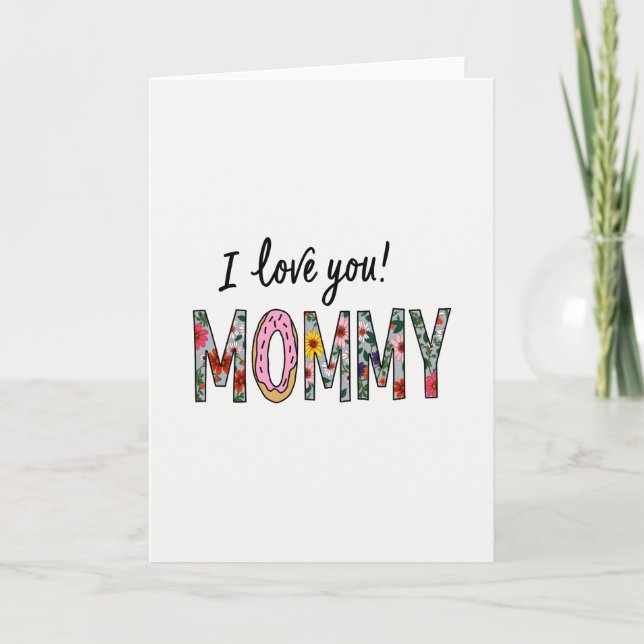 Tarjeta de Arte 'Te Quiero Mami' (Anverso)