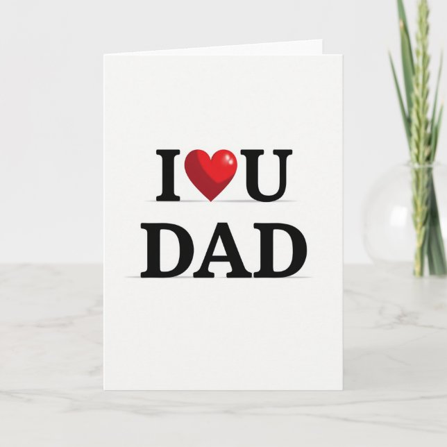 Tarjeta de Arte Te Quiero Papá (Anverso)