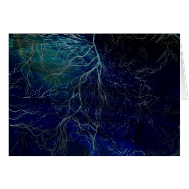 Tarjeta de Arte Tormenta Eléctrica (Anverso (Horizontal))