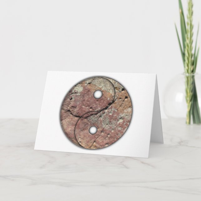 Tarjeta de arte Yin and Yang Rock (Anverso)