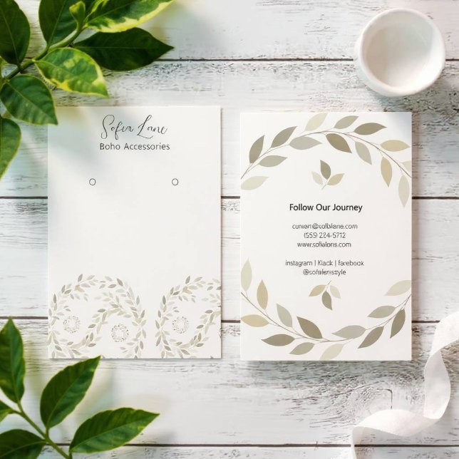 Tarjeta de arte Yin-Yang para el follaje verde min (Yin-Yang Foliage)