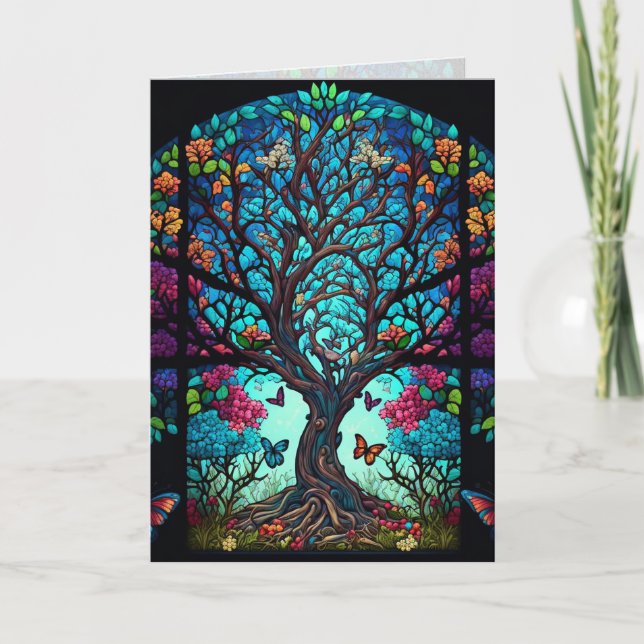 Tarjeta de Artes Gráficas del Árbol de la Vida (Anverso)