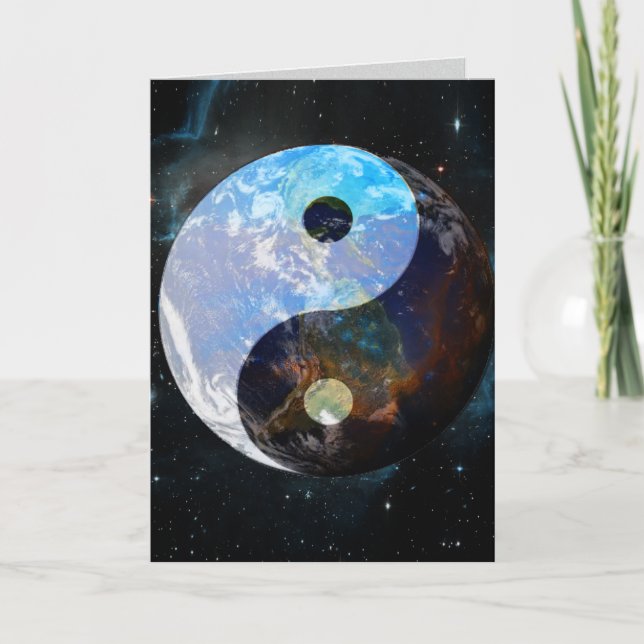 Tarjeta de artes gráficos del espacio Yin Yang (Anverso)