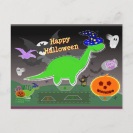 Tarjeta de artesanía de corte de dinosaurios de Ha