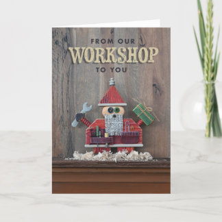 Tarjeta de artesano Santa Navidades