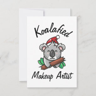Tarjeta de artista de maquillaje Koalafied