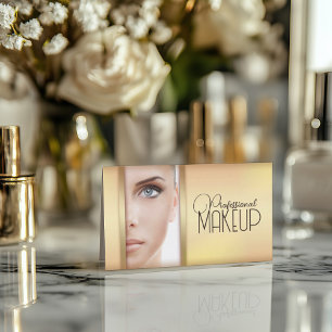 Tarjeta de artista simple de maquillaje para mujer