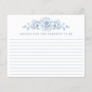 Tarjeta de asesoramiento Baby Shower Chinoiserie -