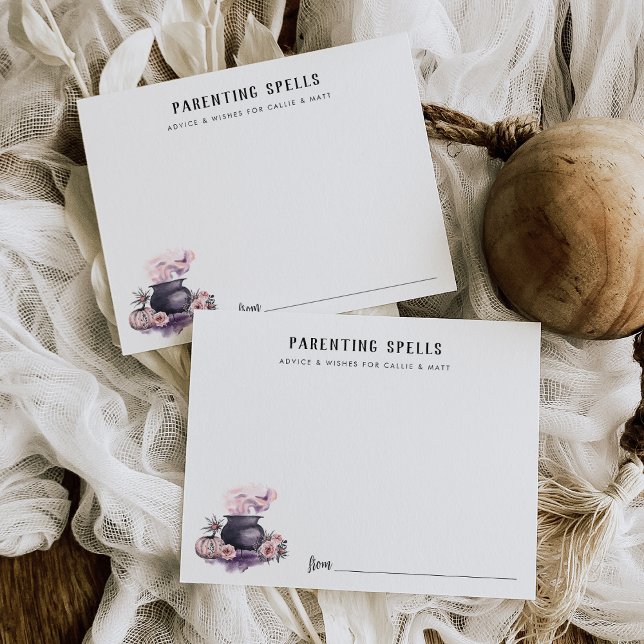 Tarjeta de asesoramiento Baby Shower de Halloween  (Subido por el creador)