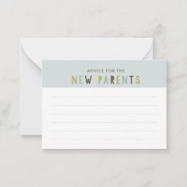 Tarjeta de asesoramiento Baby Shower de Parejas de