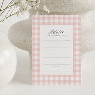 Tarjeta de asesoramiento Baby Shower del Chica de