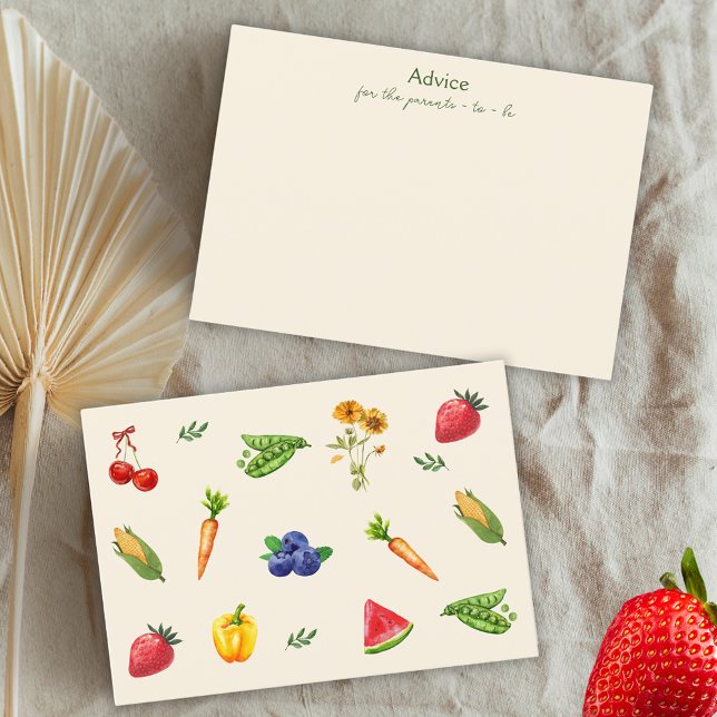 Tarjeta de asesoramiento Baby Shower para agricult (Subido por el creador)