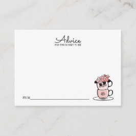 Tarjeta de asesoramiento Baby Shower para mamá par