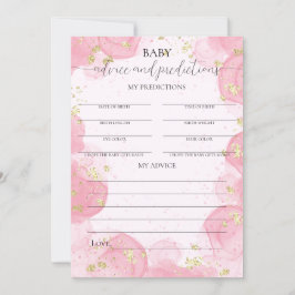 Tarjeta de asesoramiento Baby Shower para Purpurin