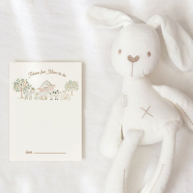 Tarjeta de asesoramiento Baby Shower personalizada (Subido por el creador)