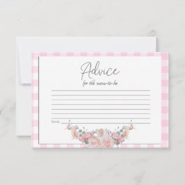 Tarjeta de asesoramiento de Baby Shower | BOHO Bab