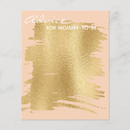 Tarjeta de asesoramiento de Baby Shower "Classic G