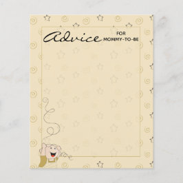 Tarjeta de asesoramiento de Baby Shower "Gold Blac