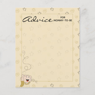 Tarjeta de asesoramiento de Baby Shower "Gold Blac