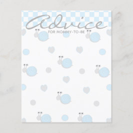 Tarjeta de asesoramiento de Baby Shower "Nips and