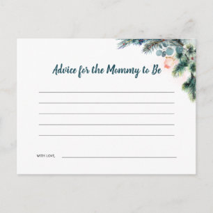 Tarjeta de asesoramiento de Baby Shower para invie