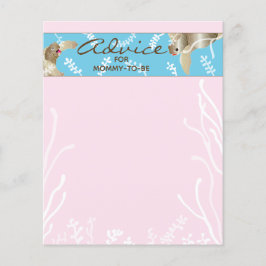 Tarjeta de asesoramiento de Baby Shower "Tortuga r