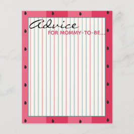 Tarjeta de asesoramiento de Baby Shower "Umbrella 