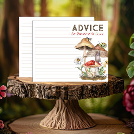 Tarjeta de asesoramiento de Baby Shower Woodland |