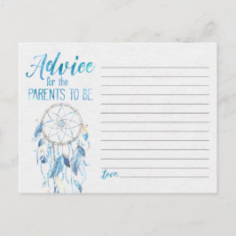 Tarjeta de asesoramiento de Blue Dreamcatcher
