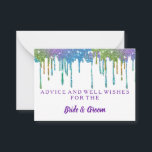 Tarjeta de asesoramiento de Boda de Relieve metali<br><div class="desc">Esta es la tarjeta de presentación Blank Elegant Gold Purpurina Faux Relieve metalizado Boda Advice Card. Esta carta con su purpurina de oro. Es perfecto como tarjetas de boda,  tarjetas de visita y más. Haga clic en el botón personalizar it para personalizar el diseño.</div>