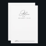 Tarjeta de asesoramiento de Boda Minimalista de Mo<br><div class="desc">Esta elegante tarjeta de consejo minimalista boda de moda es perfecta para un boda rústico. El diseño, sencillo y elegante, presenta una tipografía de escritura clásica y elegante en blanco y negro. Estas tarjetas son perfectas para un boda, una ducha de novia, una ducha de bebé, una fiesta de graduación...</div>