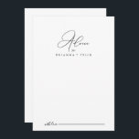Tarjeta de asesoramiento de Boda Minimalista de Mo<br><div class="desc">Esta elegante tarjeta de consejo minimalista boda de moda es perfecta para un boda rústico. El diseño, sencillo y elegante, presenta una tipografía de escritura clásica y elegante en blanco y negro. Estas tarjetas son perfectas para un boda, una ducha de novia, una ducha de bebé, una fiesta de graduación...</div>