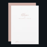 Tarjeta de asesoramiento de Boda Minimalista simpl<br><div class="desc">Esta rosa de oro, sencilla y minimalista tarjeta de consejo boda, es perfecta para un boda moderno. El diseño, sencillo y elegante, presenta una tipografía de escritura clásica y elegante en oro rosa. Estas tarjetas son perfectas para un boda, una ducha de novia, una ducha de bebé, una fiesta de...</div>