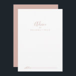 Tarjeta de asesoramiento de Boda Minimalista simpl<br><div class="desc">Esta rosa de oro, sencilla y minimalista tarjeta de consejo boda, es perfecta para un boda moderno. El diseño, sencillo y elegante, presenta una tipografía de escritura clásica y elegante en oro rosa. Estas tarjetas son perfectas para un boda, una ducha de novia, una ducha de bebé, una fiesta de...</div>
