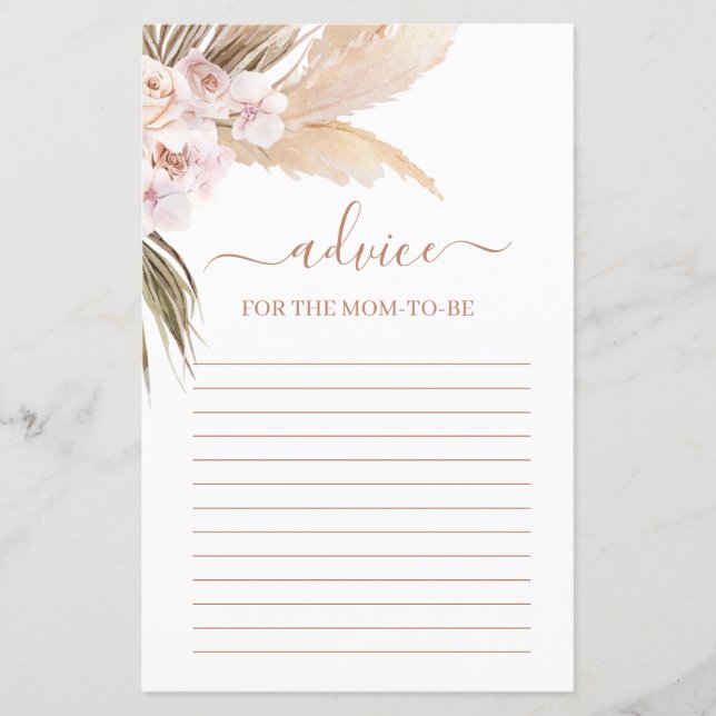 Tarjeta de asesoramiento de gramíneas Pampas (Anverso)