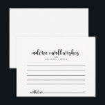 Tarjeta de asesoramiento del Boda de caligrafía mi<br><div class="desc">Esta minimalista tarjeta de boda caligráfico es perfecta para un boda moderno. El diseño es sencillo y elegante, con una tipografía de escritura clásica y elegante en blanco y negro.Estas tarjetas son perfectas para un boda, una ducha de novia, una ducha de bebé, una fiesta de graduación y más. Personalice...</div>