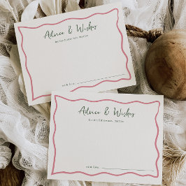 Tarjeta de asesoramiento Dolce Vita Bridal Shower