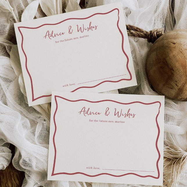 Tarjeta de asesoramiento Dolce Vita Bridal Shower (Subido por el creador)