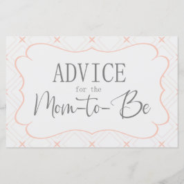 Tarjeta de asesoramiento geométrico para pastel y 