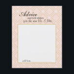 Tarjeta de asesoramiento geométrico Pastel Peach y<br><div class="desc">Nuestra colección Just Peachy le añadirá un toque divertido de colores suaves a su papelería. Personalice nuestra magnífica papelería con sus detalles del evento fácil y rápidamente, simplemente pulse el botón personalizar it. Se incluye el reverso de coordenadas. Los elementos coincidentes para completar la colección de eventos están disponibles en...</div>