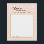 Tarjeta de asesoramiento geométrico Pastel Peach y<br><div class="desc">Nuestra colección Just Peachy le añadirá un toque divertido de colores suaves a su papelería. Personalice nuestra magnífica papelería con sus detalles del evento fácil y rápidamente, simplemente pulse el botón personalizar it. Se incluye el reverso de coordenadas. Los elementos coincidentes para completar la colección de eventos están disponibles en...</div>