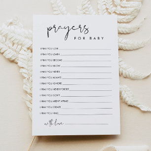 Tarjeta de asesoramiento para bebés STELLA Prayers